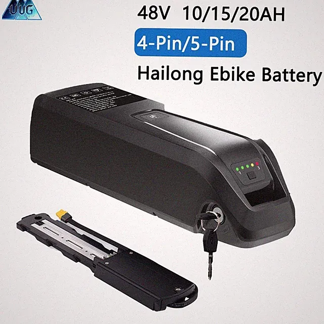 Hailong 48V 10Ah/15Ah/20Ah Li-ion Battery For 0-1800W Motor Electric Bicycle